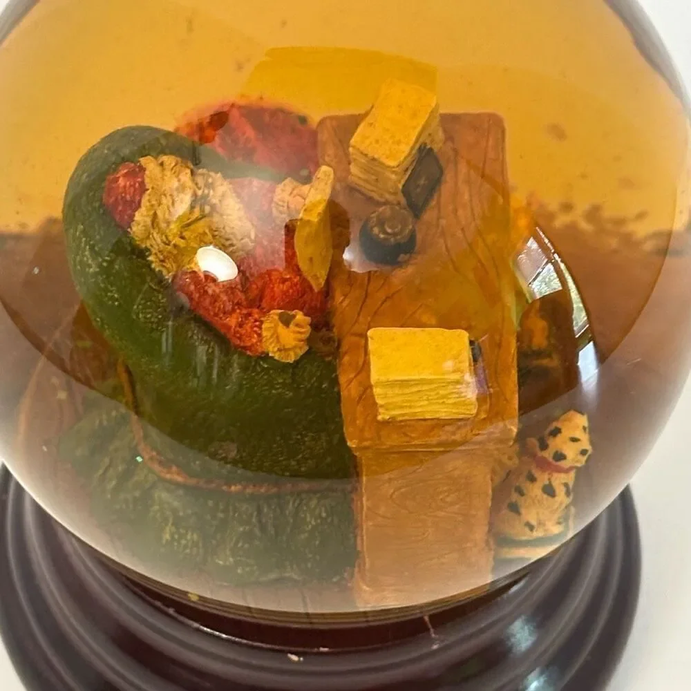 Christmas Snow Globe with Santa’s Workshop